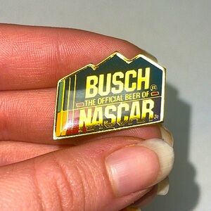 BUSCH The Official Beer of NASCAR  pin brooch button